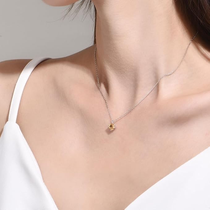 サファイア ネックレス レディース 人気 シンプル 12ヵ月誕生石 シルバー925 金属アレルギー対応 ネックレス 一粒 ペンダント 桜 アクセサリー 9月誕生石 高校生 デート 誕生日 プレゼント 女性 人気